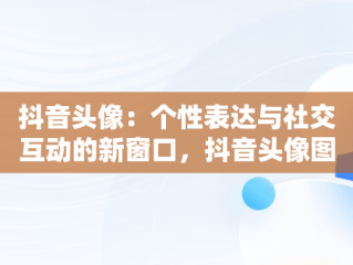 抖音头像：个性表达与社交互动的新窗口，抖音头像图片2025最新款 