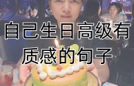 2025最火祝自己生日短句(2025最火祝自己生日短句 朋友圈文案)