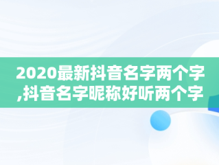 2020最新抖音名字两个字,抖音名字昵称好听两个字