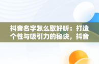 抖音名字怎么取好听：打造个性与吸引力的秘诀，抖音名字怎么取好听吸引人 