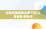 抖音名称昵称女两个字,抖音名称.昵称女