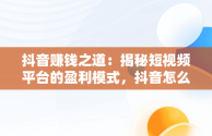 抖音赚钱之道：揭秘短视频平台的盈利模式，抖音怎么赚钱新手入门 