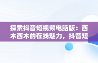 探索抖音短视频电脑版：西木西木的在线魅力，抖音短视频电脑版2021 