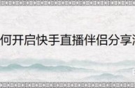下载快手伴侣直播(快手直播伴侣下载链接)