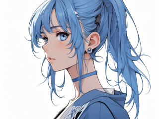 最火的女生动漫头像蓝色妖姬,最火的女生动漫头像蓝色