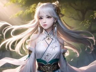 ai绘画古风少女图片,ai绘画古风少女