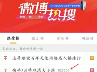 快手7月将取消大小周(快手7月将取消大小周y6v55)