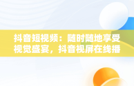 抖音短视频：随时随地享受视觉盛宴，抖音视屏在线播放 