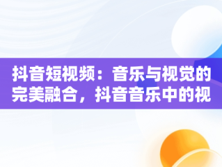 抖音短视频：音乐与视觉的完美融合，抖音音乐中的视频哪里找的 