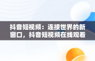 抖音短视频：连接世界的新窗口，抖音短视频在线观看网页版 