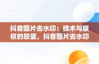 抖音图片去水印：技术与版权的较量，抖音图片去水印解析网址 