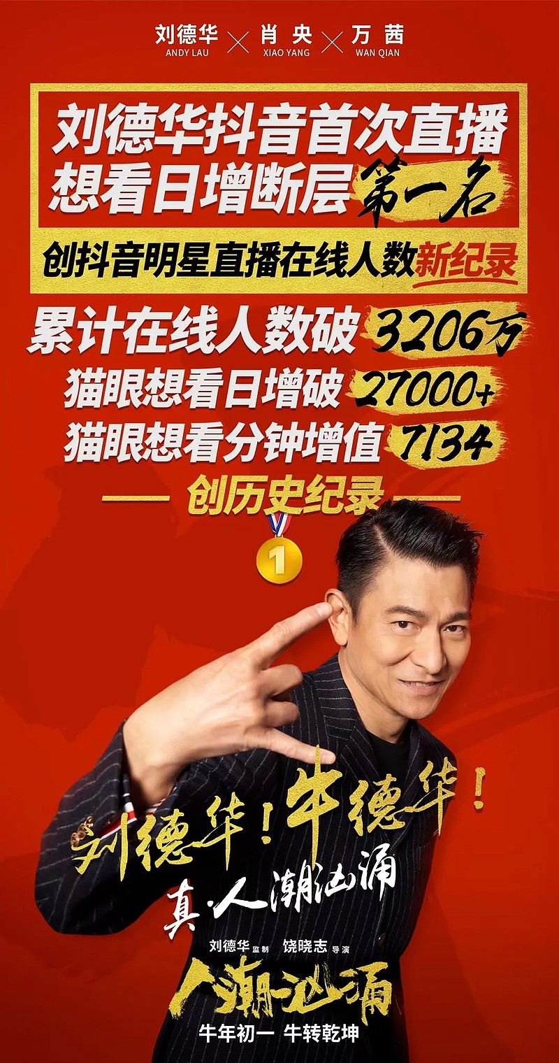 刘德华入驻抖音(刘德华入驻抖音是谁邀请的)