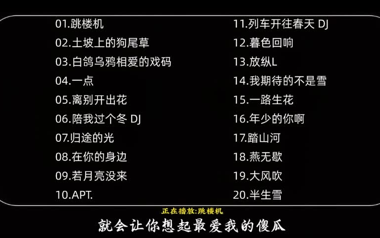 最火的歌曲2025排行前10名,最火的2021排行前10名歌